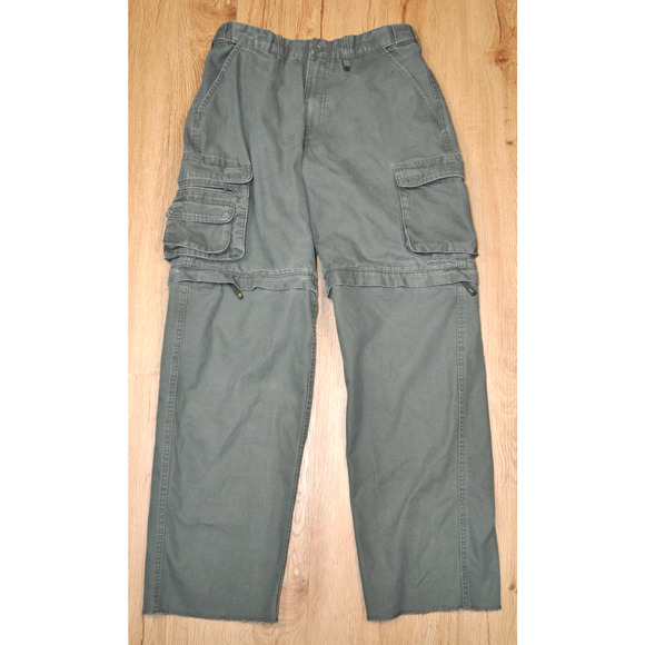 Boy Scouts of America Convertible Uniform Pants Size Youth 16 Green Unhemmed - Picture 1 of 6
